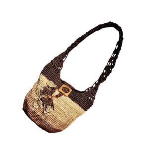 fairy vintage crochet crossbody bag